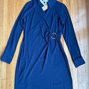 Micheal Kors New w/tag dark navy jersey dress size M